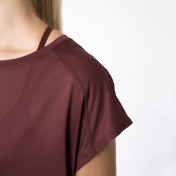 Mesh MPG AURA 2.0 OVERSIZED STUDIO TOP NWT Mahogany Large - Picture 3 of 5